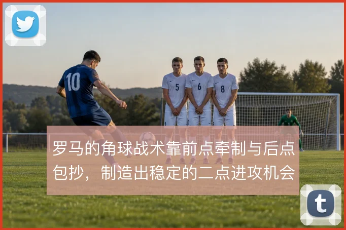 罗马的角球战术靠前点牵制与后点包抄,制造出稳定的二点进攻机会